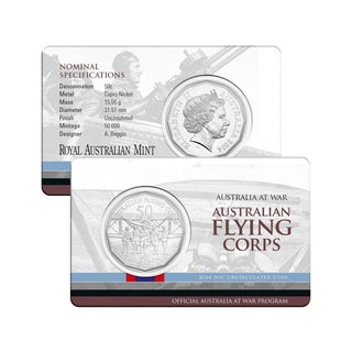 2014 Australians At War - Australian Flying Corps 50c Uncirculated