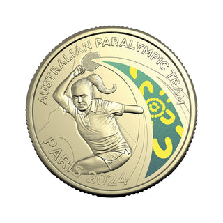 2024 $1 Coloured Uncirculated Coin - Australian Paralympic Team