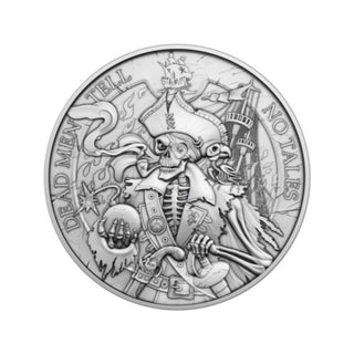 Dead Men Tell No Tales 1oz .999 Silver BU Round