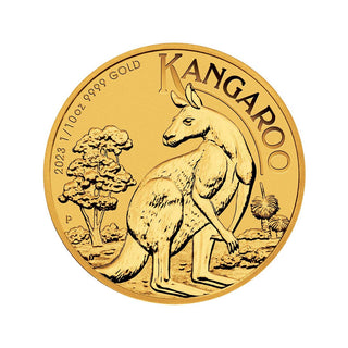 Australian Kangaroo 2023 1/10oz Gold Bullion Coin