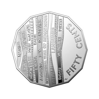 2019 International Year Of Indigenous Languages Frosted 50c
