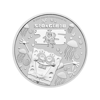 SpongeBob SquarePants 2024 1oz Silver Coin In Card