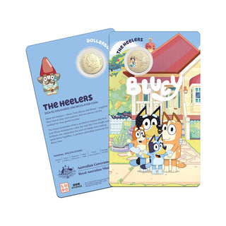2024 $1 Coloured Uncirculated Coin - Bluey Dollarbucks - The Heelers
