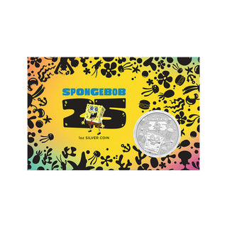 SpongeBob SquarePants 2024 1oz Silver Coin In Card