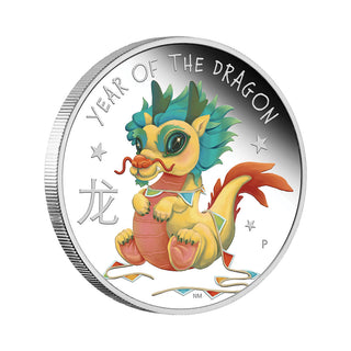 Baby Dragon 2024 1/2oz Silver Proof Coloured Coin