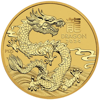 2024 Perth Mint Gold Lunar Dragon Coin 1/10oz