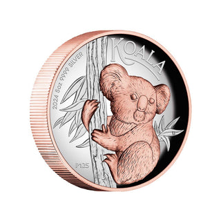 Australian Koala 2024 5oz Silver Proof High Relief Gilded Coin