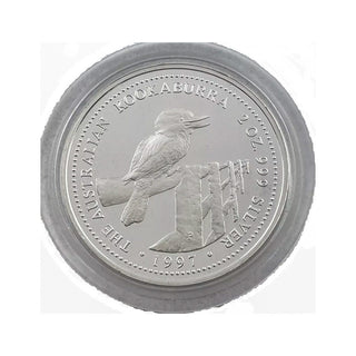 1997 Australian Kookaburra 2oz Proof Issue Coin