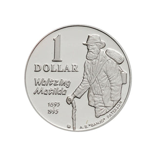 1995 Waltzing Matilda $1 Silver Proof Coin