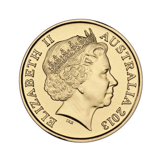 2013 Queens Coronation $2 Coloured Uncirculated Coin Ex Bag