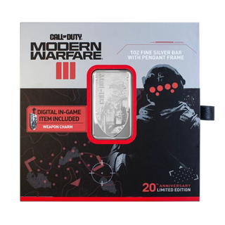Call of Duty®: Modern Warfare® III 1oz Silver Bar with Pendant Frame