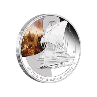 2010 Famous Naval Battles - Battle of Salamis 480BC 1oz Silver Proof Coin