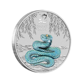 2025 Sydney Money Expo Year Of The Snake 1/4oz Silver Coloured Coin