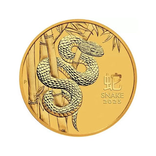 2025 Perth Mint Gold Lunar Snake Coin 1/4oz