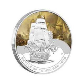 2010 Famous Naval Battles - The Battle of Trafalgar 1805 1oz Silver Proof Coin